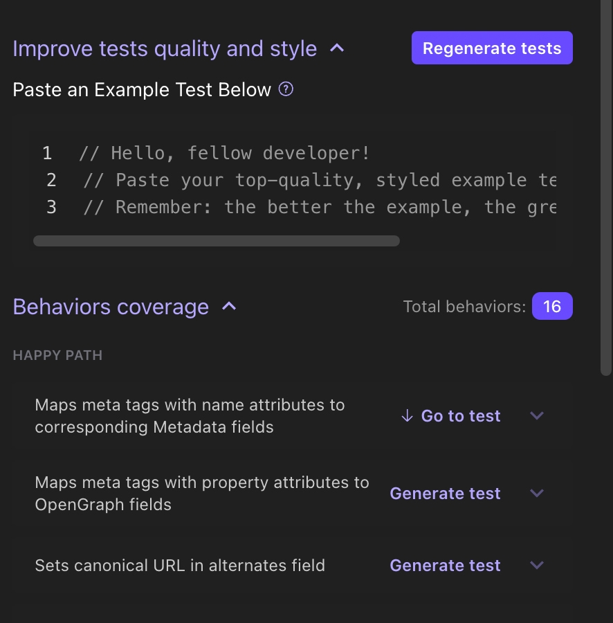 Qodo Test generation