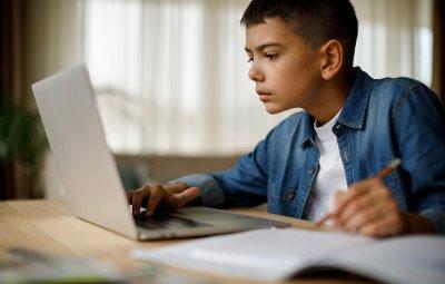 Boy on laptop